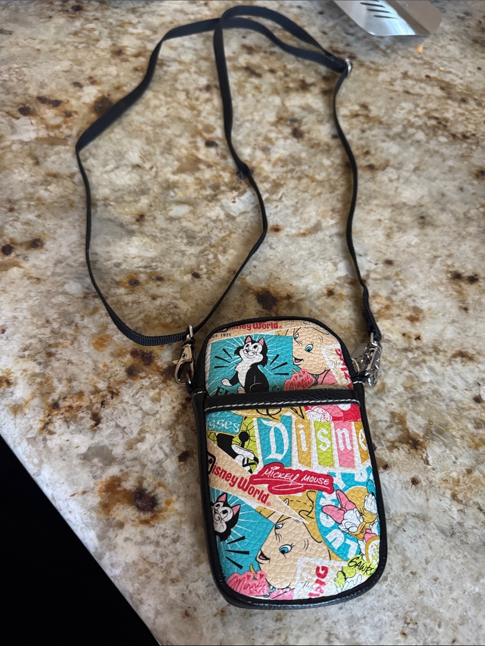 Disney Multicolor Mickey & Friends Mini Crossbody tech Pouch